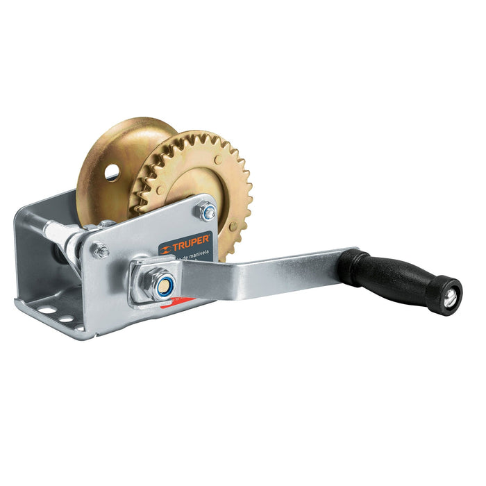 Malacate de manivela 270 kg sin cable, Truper 14722 MAW-27