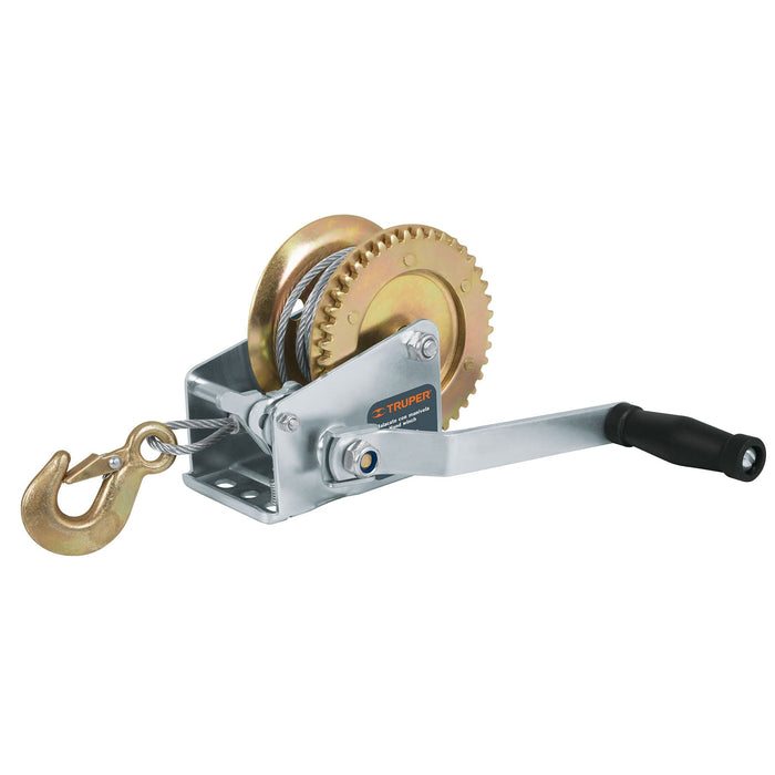 Malacate de manivela 650 kg con cable, Truper 14720 MAW-54C