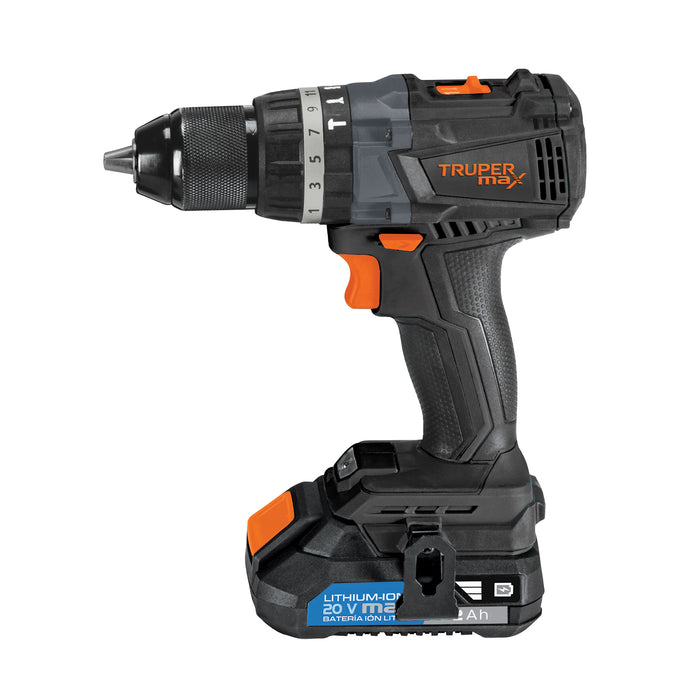 Rotomartillo inalámbrico 1/2', 20V, sin carbones, Truper MAX 101453 MAX-20R