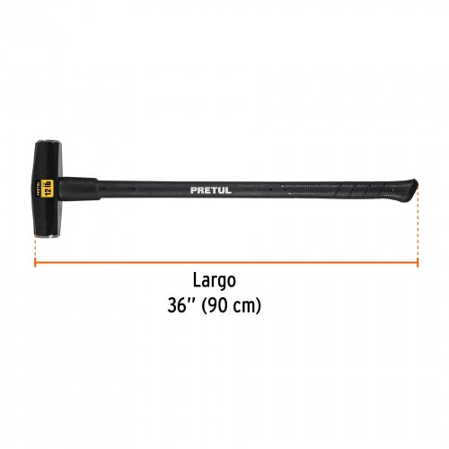 Marro tipo Nevada 12 lbs. mango 36', Pretul 22207 MD-12MP