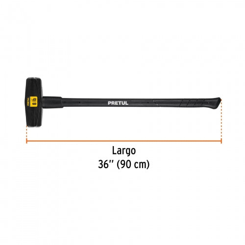 Marro tipo Nevada 8 lbs. mango 36', Pretul 22205 MD-8MP