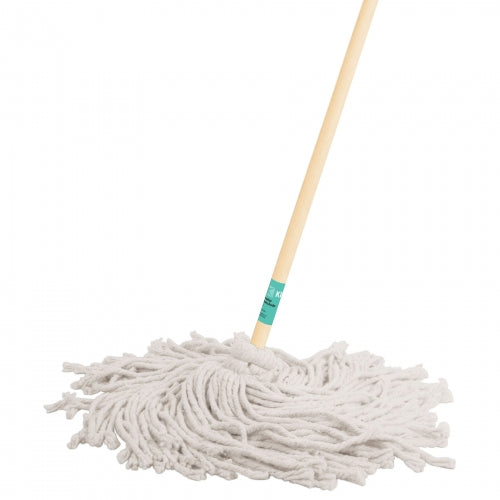 Trapeador tipo mechudo, 450 g con bastón de 120 cm, Klintek 57061 MECH-450