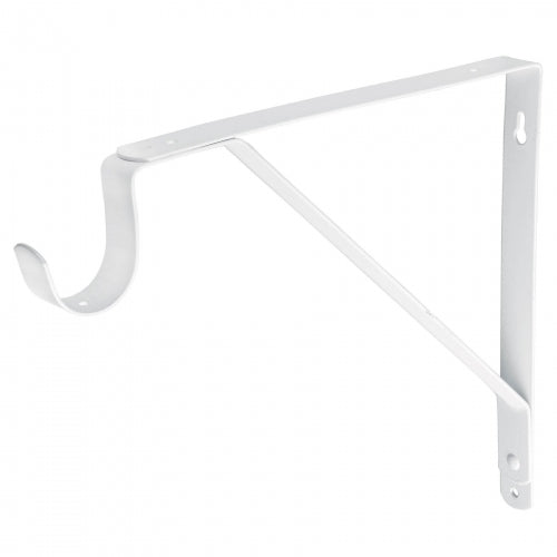 Ménsula reforzada blanca 11 x 12' con gancho, Fiero 47706 MED-12BG