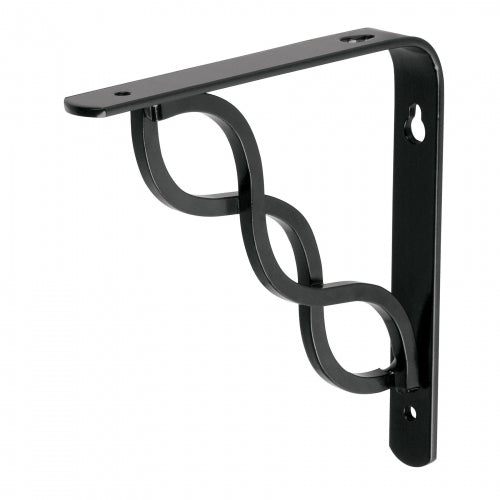 Ménsula reforzada negra 6 x 6' diseño trenza, Fiero 47700 MED-6NT
