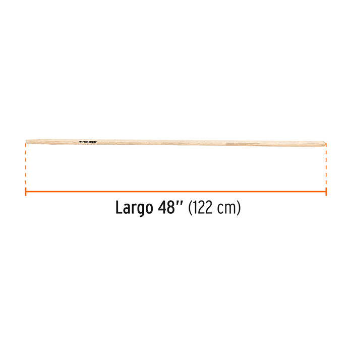 Mango de repuesto largo, para escoba de jardín, 48', Truper 15940 MG-EM-22