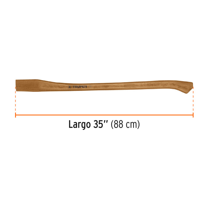 Mango hickory 35' para hacha Michigan 3-1/2 lb, Truper Còdigo: 15932