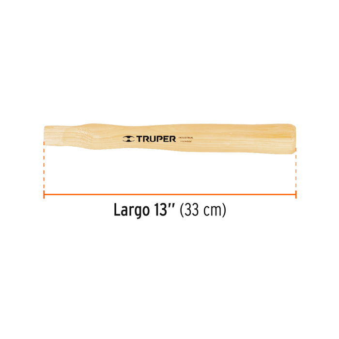 Martillo pulido 20 oz uña curva, mango hickory, Truper Grip 16656 MO-20