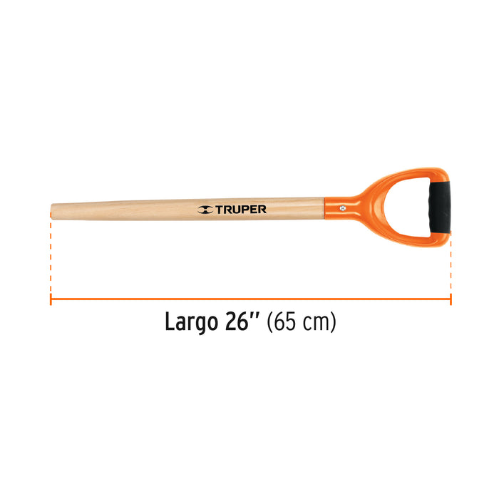Mango de reposición para pala Classic, puño 'Y', 27', Truper 15900 MG-PY