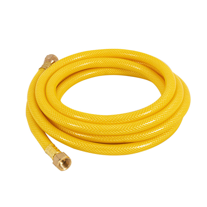 Manguera para gas, PVC amarilla, 3/8'x3 m, c/conexión, Foset 45012