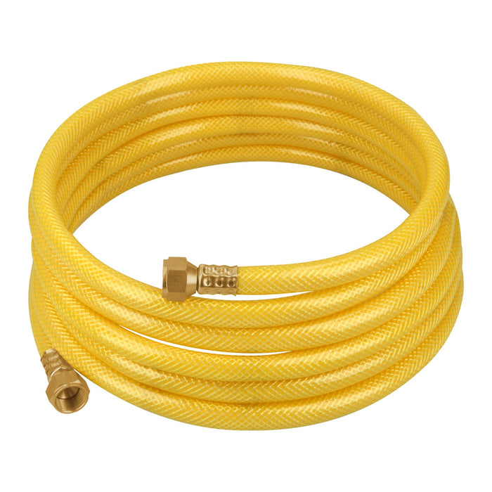 Manguera para gas, PVC amarilla, 3/8'x4 m, c/conexión, Foset 45013