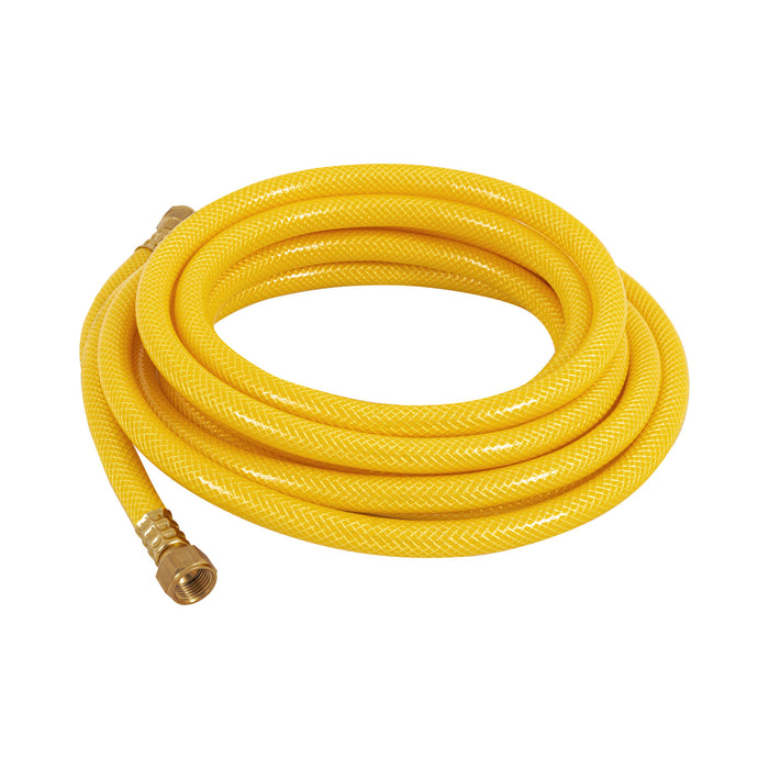 Manguera para gas, PVC amarilla, 3/8'x5 m, c/conexión, Foset 45014