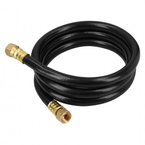 Manguera para gas, PVC negra, 3/8'x1.5 m, c/conexión, Foset 40075 MGAN-15