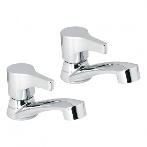 Juego 2 llaves para lavabo, ABS, manerales palanca, Basic 48382 MP-243