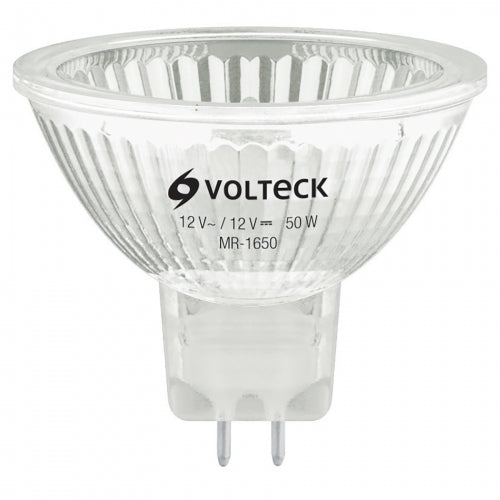 Lámpara de halógeno 50 W tipo MR 16 base GU5.3, Volteck 47253 MR-1650