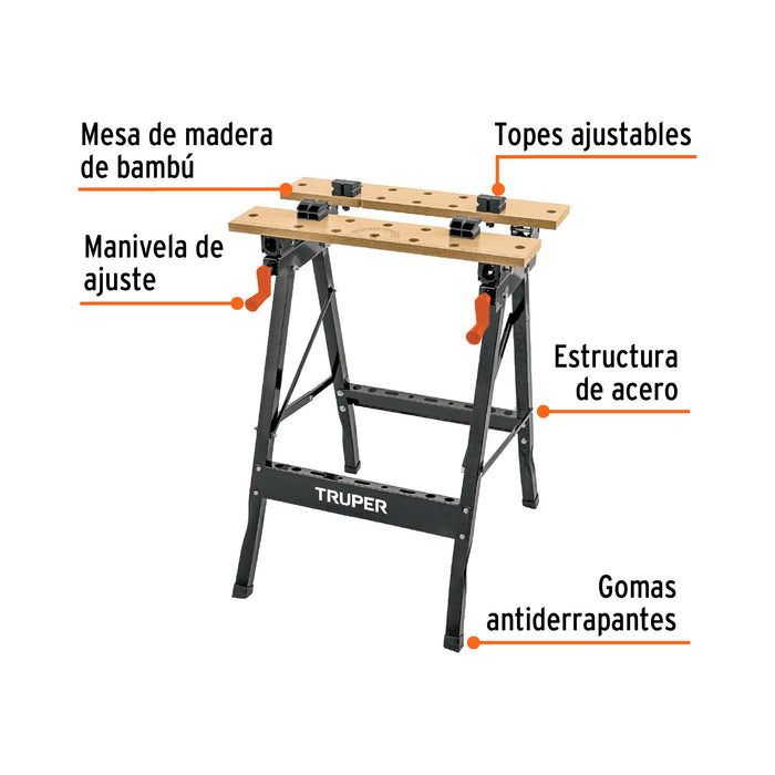 Mesa de trabajo, multiusos, Truper 103318 MT-100