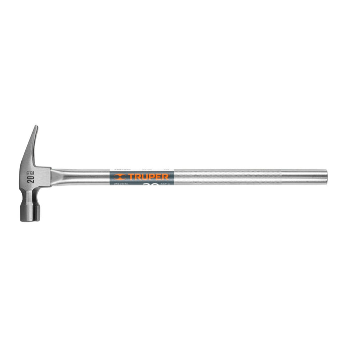 Martillo tubular pulido 20 oz uña recta, Truper 16703 MTR-20