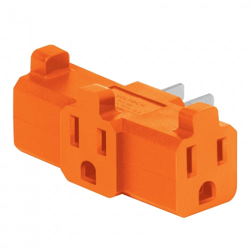 Multicontacto triple aterrizado, tipo 'T' reforzado, Volteck 46804 MUL-360