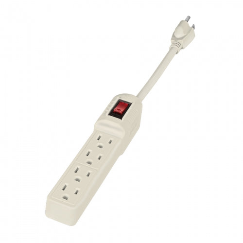 Multicontacto 16 AWG doméstico 4 entradas, Volteck 46181 MUL-4E