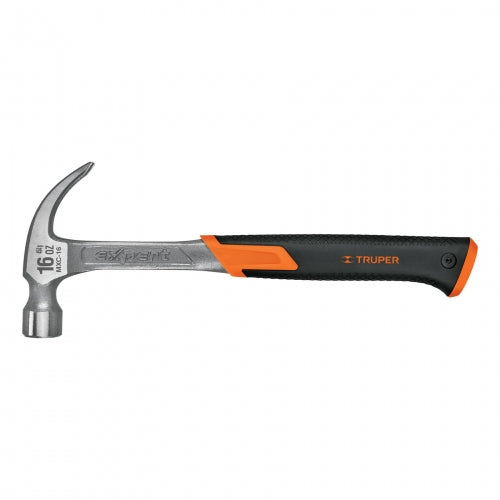 Martillo forjado 16 oz uña curva, mango con neopreno, Expert 17856 MXC-16