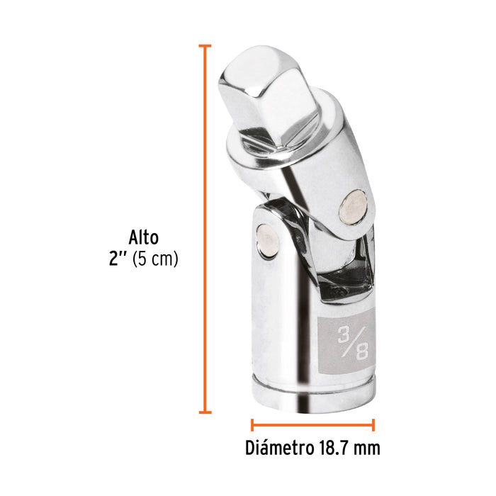 Nudo universal para dados con cuadro de 3/8', Truper 13669 N-5270