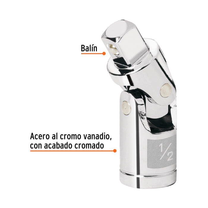 Nudo universal para dados con cuadro de 1/2', Truper 13428 N-5470