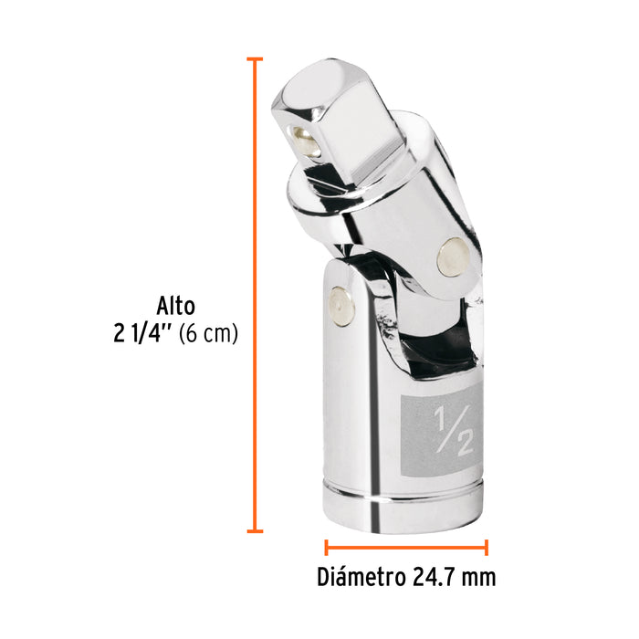 Nudo universal para dados con cuadro de 1/2', Truper 13428 N-5470