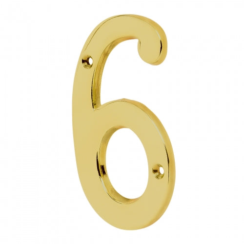 Número 6 de latón sólido 4', Hermex 43684 NUCH-6