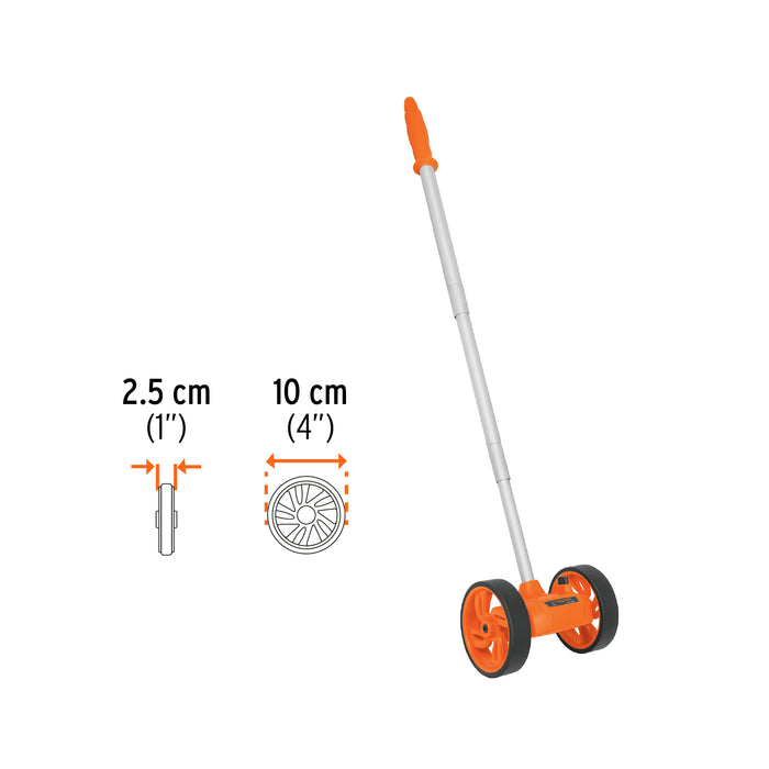 Odómetro con doble rueda de 4', Truper 15830 ODM-4