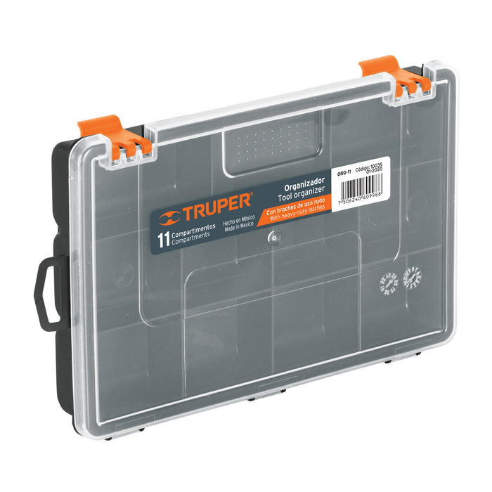 Organizador 9' con 11 compartimentos, Truper 10035 ORG-11