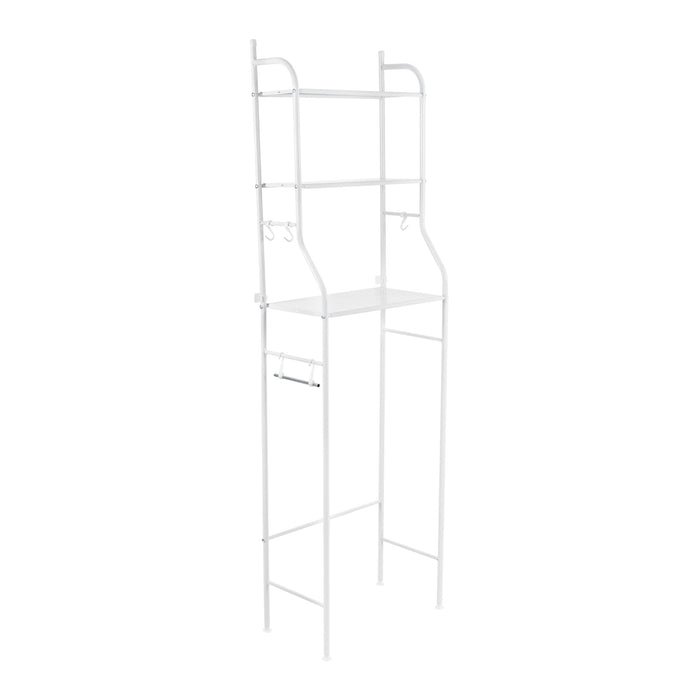 Mueble organizador blanco para baño con 3 repisas, Foset 47907