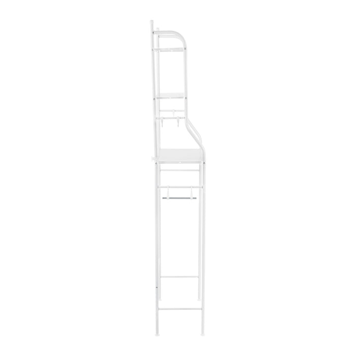 Mueble organizador blanco para baño con 3 repisas, Foset 47907