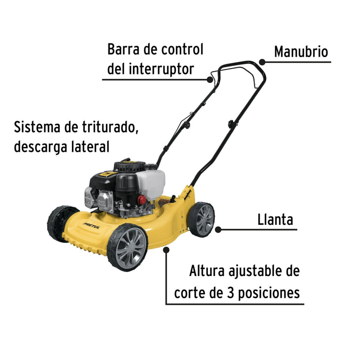 Podadora con motor a gasolina de 3 HP, 16' de corte, Pretul 20589 P-316P