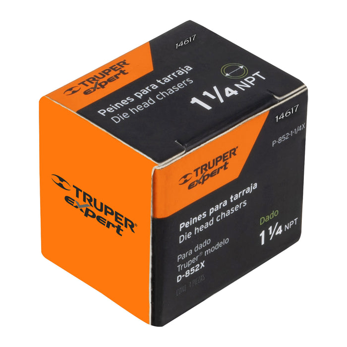 Juego de 4 peines de 1-1/4' para tarrajas T-852X, Expert 14617