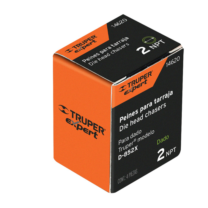 Juego de 4 peines de 2' para tarrajas T-852X, Expert 14620 P-852-2X