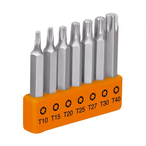 Juego de 7 puntas torx combinadas largo 2', Truper Expert 17796 P7-25T