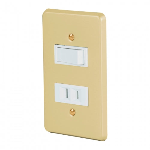 Placa armada contacto e interruptor, línea Económica 46388 PA-APCO-E