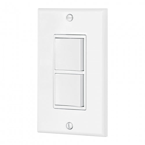 Placa armada con 2 interruptores sencillos, línea Classic 46338 PA-APDO-CL
