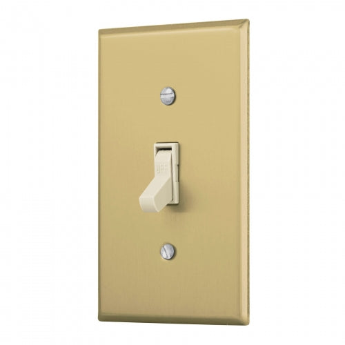 Placa armada interruptor sencillo, línea Standard, aluminio 48497 PA-APSE-SA