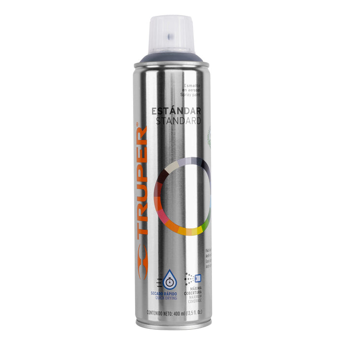 Pintura en aerosol, gris acero, bote esbelto, 400 ml 12733 PA-GA