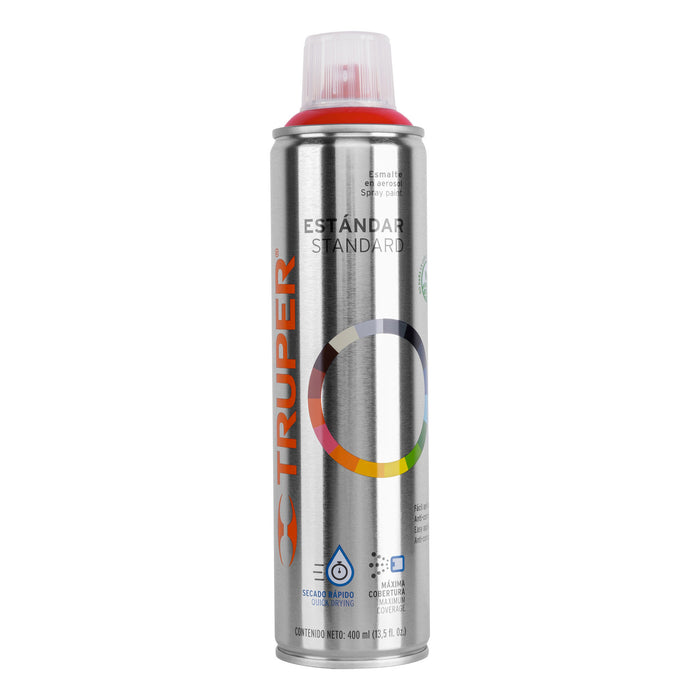 Pintura en aerosol, rojo seguridad, bote esbelto, 400 ml 12732 PA-RSG