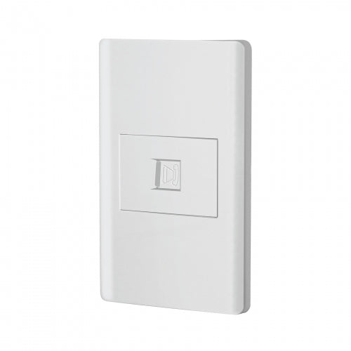Placa armada blanca 1 toma para teléfono 1.5 mód, Lisboa 47964 PA-TE-LB