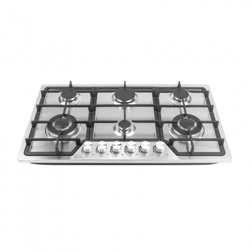 Parrilla gas empotrable 90cm, 6 quem, acero inox, Riviera 48315 PAE-906GA