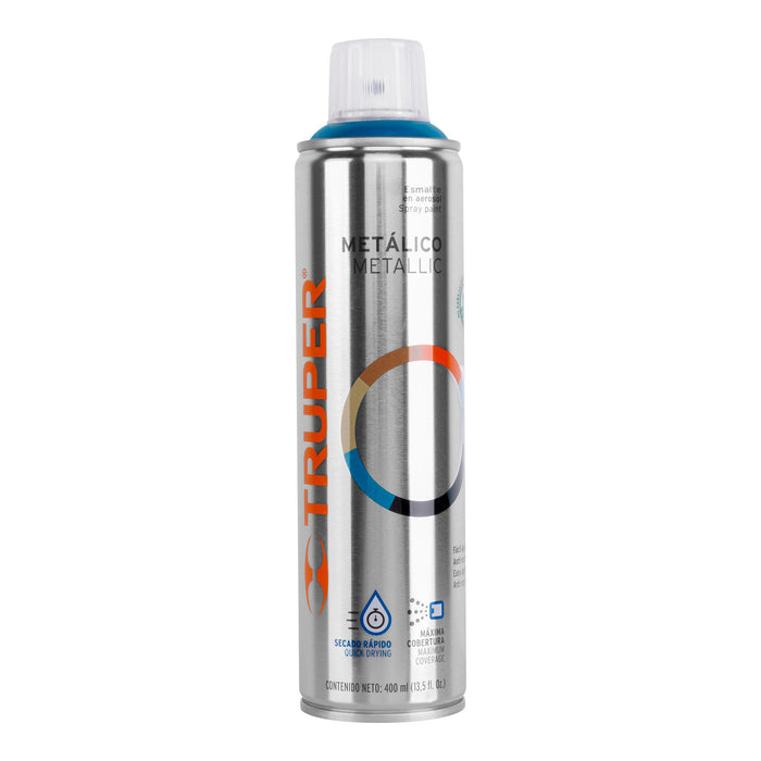 Pintura en aerosol, azul metálico, bote esbelto, 400 ml 19060 PAM-AZ