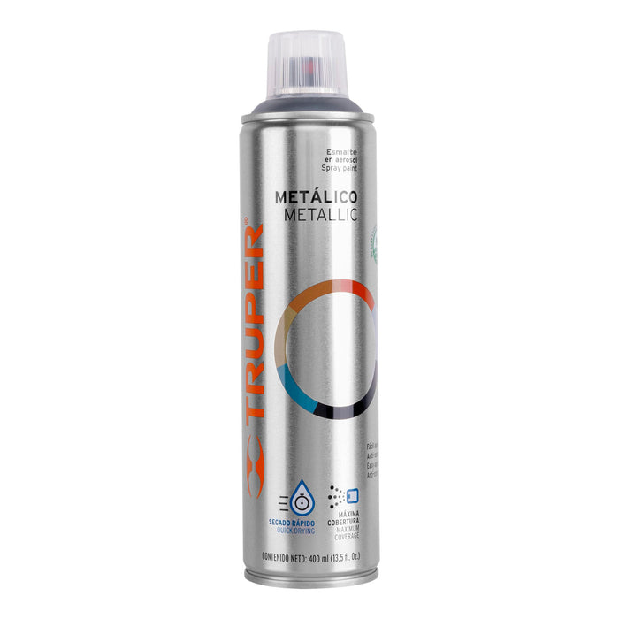 Pintura en aerosol, cromo metálico, bote esbelto, 400 ml 19053 PAM-CR
