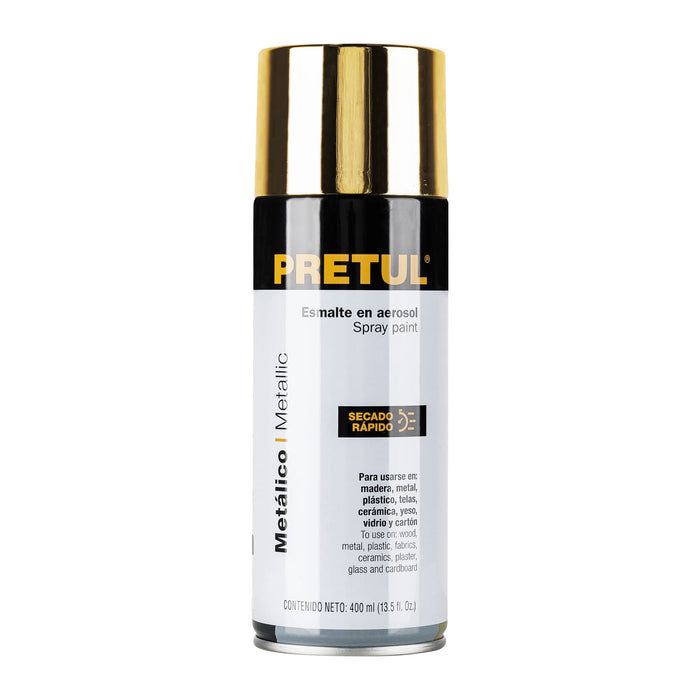 Pintura en aerosol, metálica, oro, 400ml, Pretul 27180 PAM-OR-P