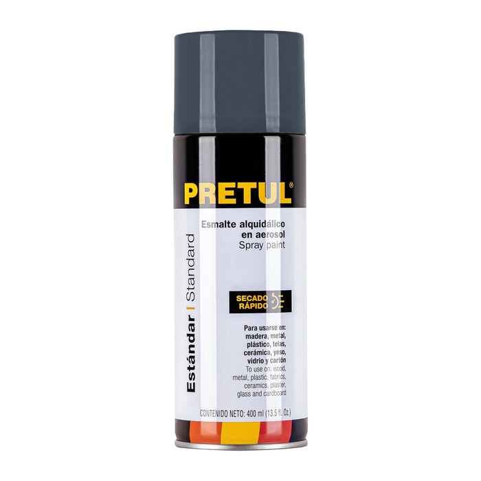 Pintura en aerosol, gris primario, 400ml,Pretul 27002 PAP-GR-P