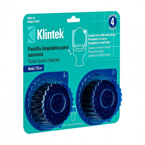 Blíster con 2 pastillas azules desinfectantes para tanque WC 57021 PASA-2A