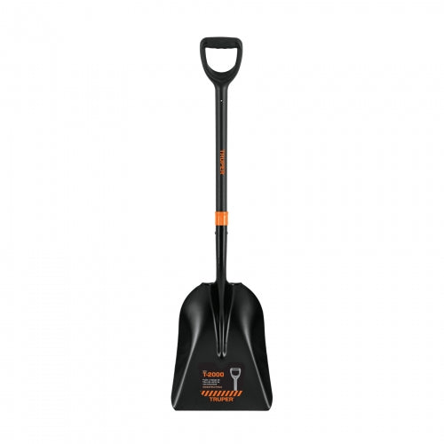 Pala carbonera T-2000, puño 'Y' mango fibra de vidrio Truper 102459 PCAY-PF