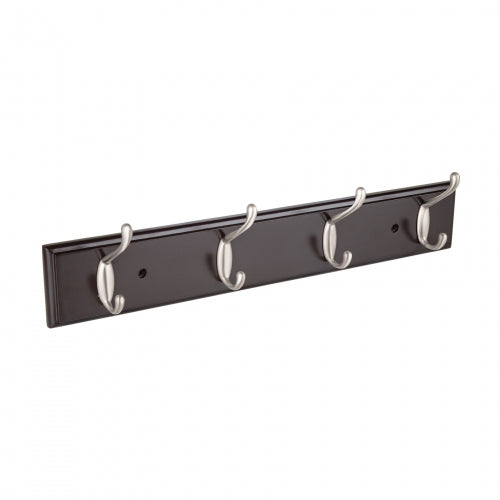 Perchero para pared con 4 ganchos satinados, Hermex 49624 PEPU-44
