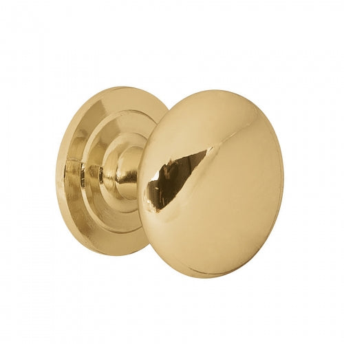 Perilla metálica estilo 'Arco', latón brillante, Hermex 43810 PER-022